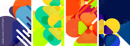 Geometric elements abstract backgrounds for wallpaper, business card, cover, poster, banner, brochure, header, website