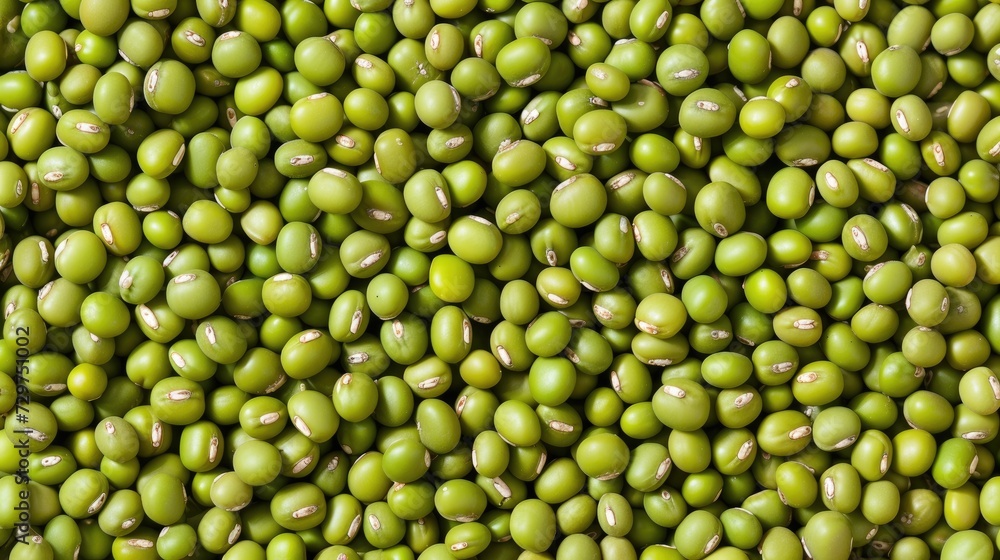 Panoramic background featuring nutritious mung bean seeds, perfect for food enthusiasts. Ai Generated. Panoramic background featuring nutritious mung bean seeds, perfect for food enthusiasts. Ai Generated.
