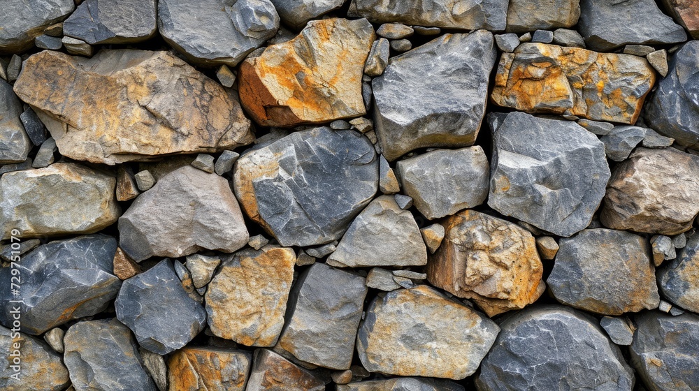 Immerse in the rugged texture of a rock background, evoking the essence of nature. Ai Generated.