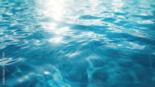 Exquisite texture of water surface creates a stunning and serene background image, Ai Generated.
