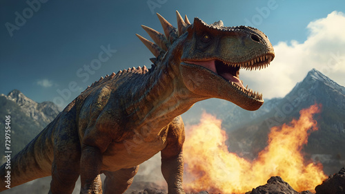 tyrannosaurus rex dinosaur 3d render © Wonder Fix