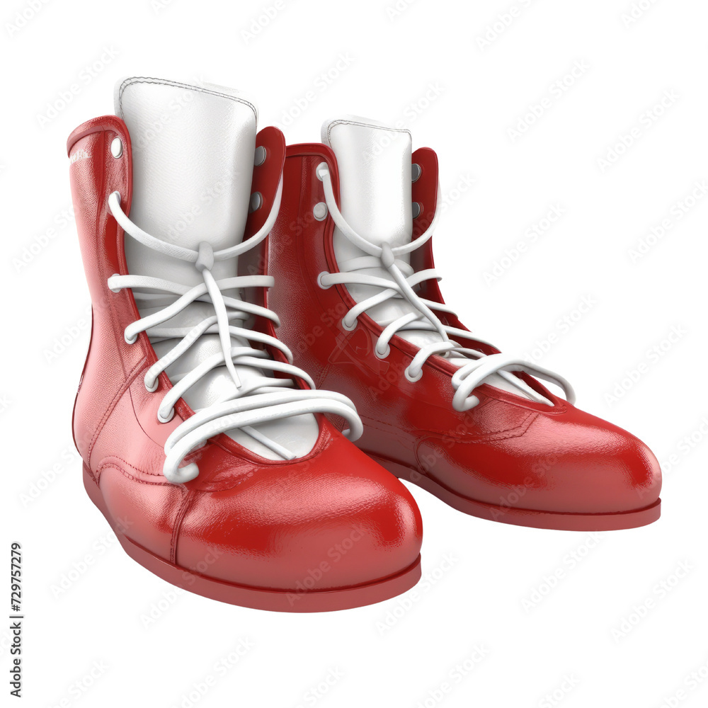 Boxing shoes PNG Cutout, Generative AI