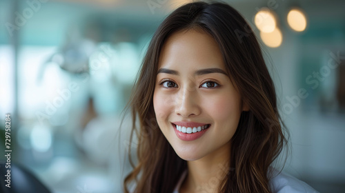 Asian female dentist