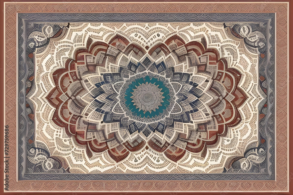 Fototapeta premium A mosaic of intricate patterns and textures