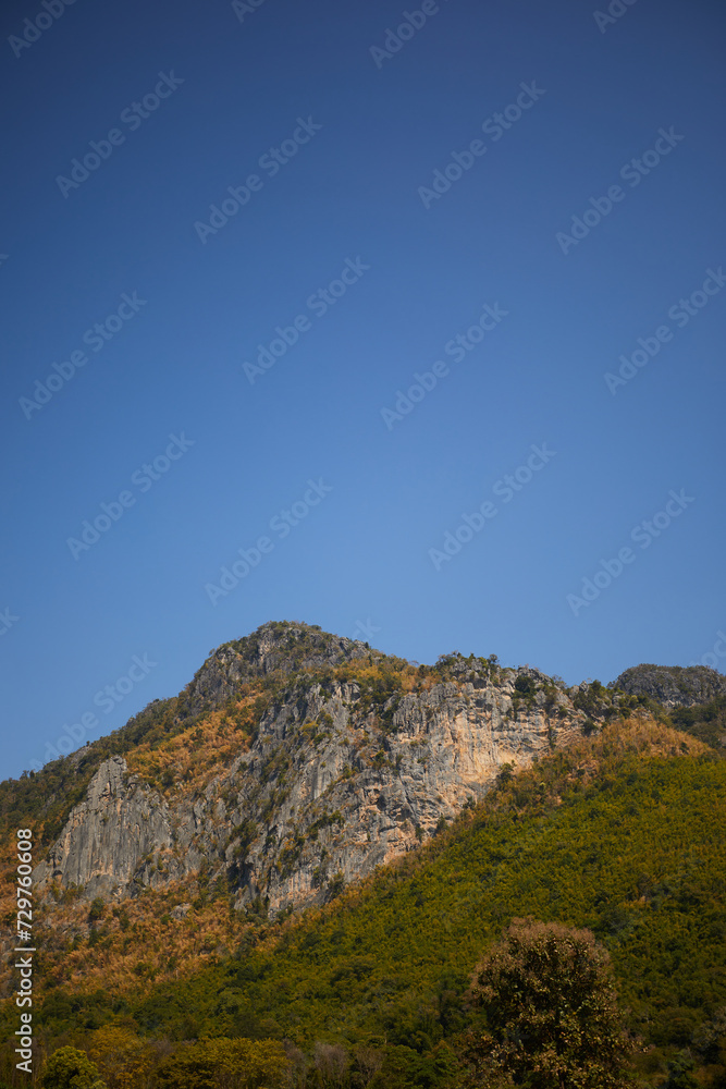 mountains and sky