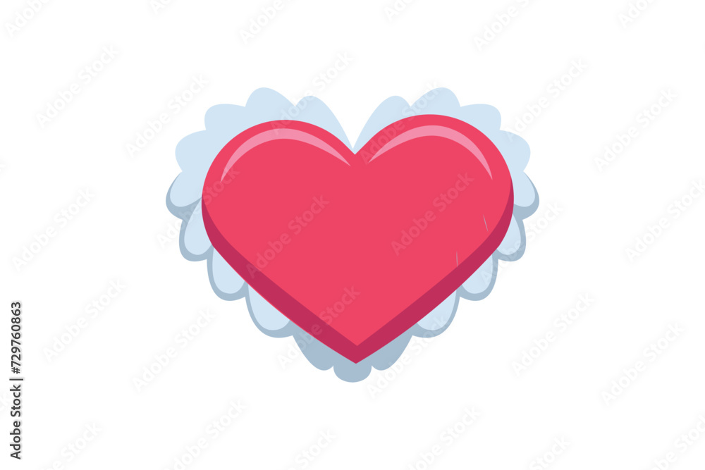 Love Pillow Happy Valentine Day Sticker