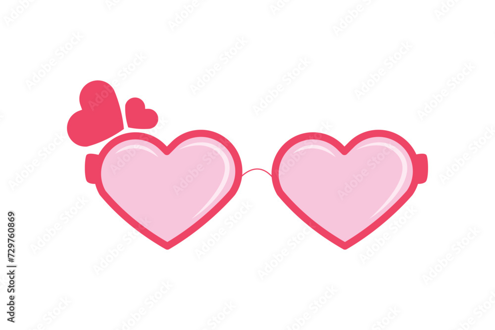 Love Glasses Happy Valentine Day Sticker Love Glasses Happy Valentine Day Sticker