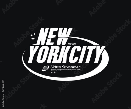 Aesthetic illustration of brooklyn new york city Streetwear t shirt design, vector graphic, typographic poster or tshirts street wear and Urban style