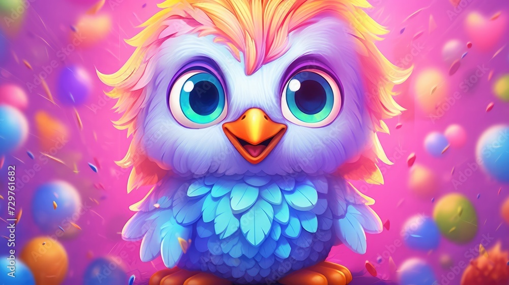 Bright positive bird Bright positive bird
