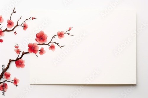 Chinese New Year card Chinese New Year Festival greeting cards, space for adding wishes