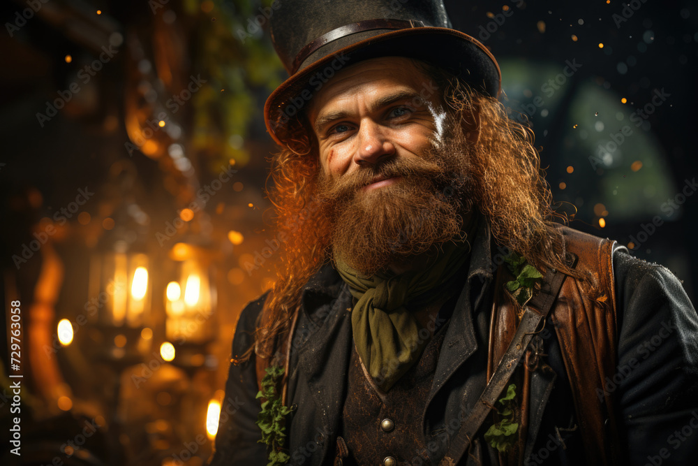 A Portrait of a Human version of an Good Leprechaun A Portrait of a Human version of an Good Leprechaun