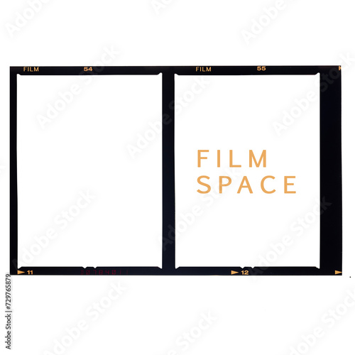 Film frame and copy space.