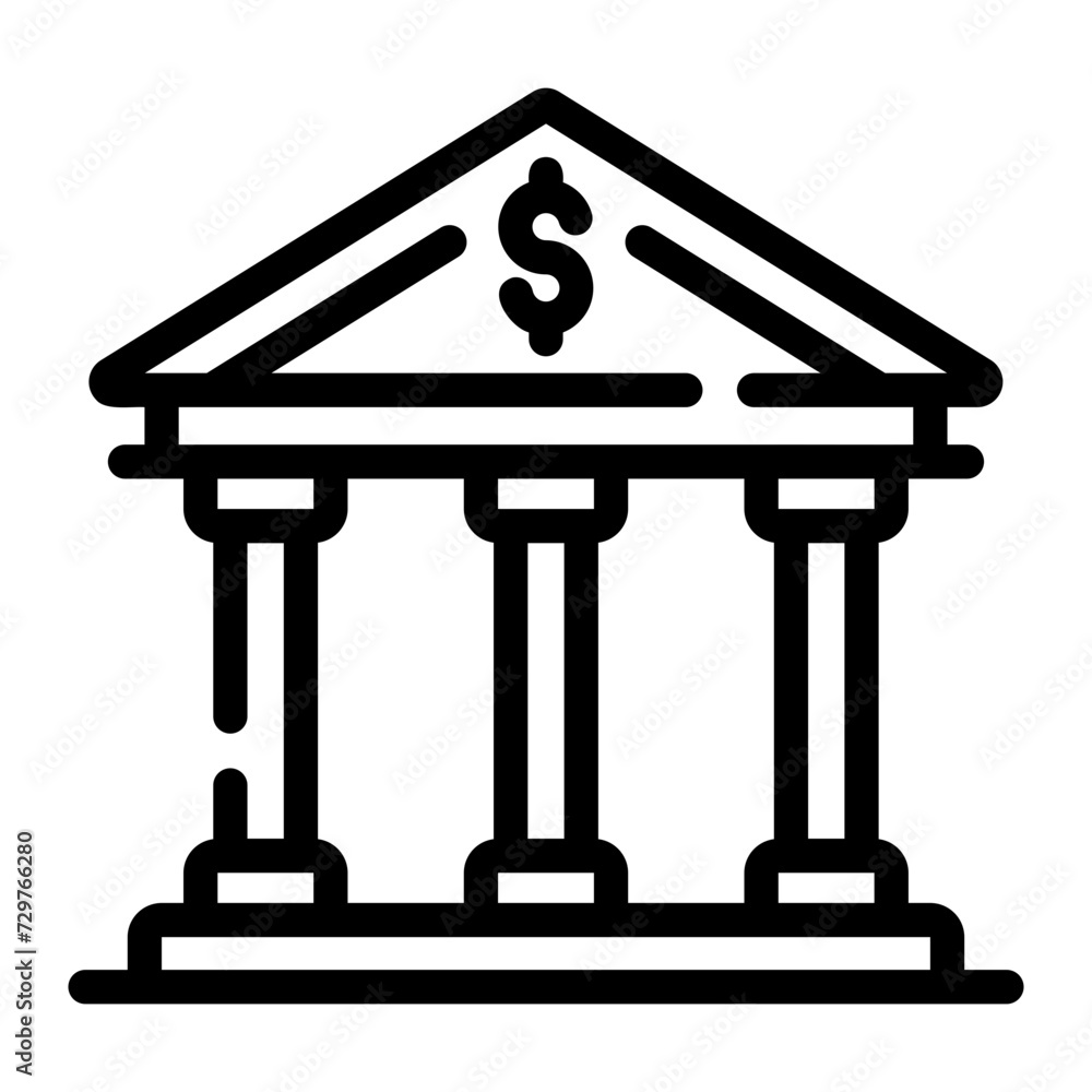 bank Line Icon bank Line Icon