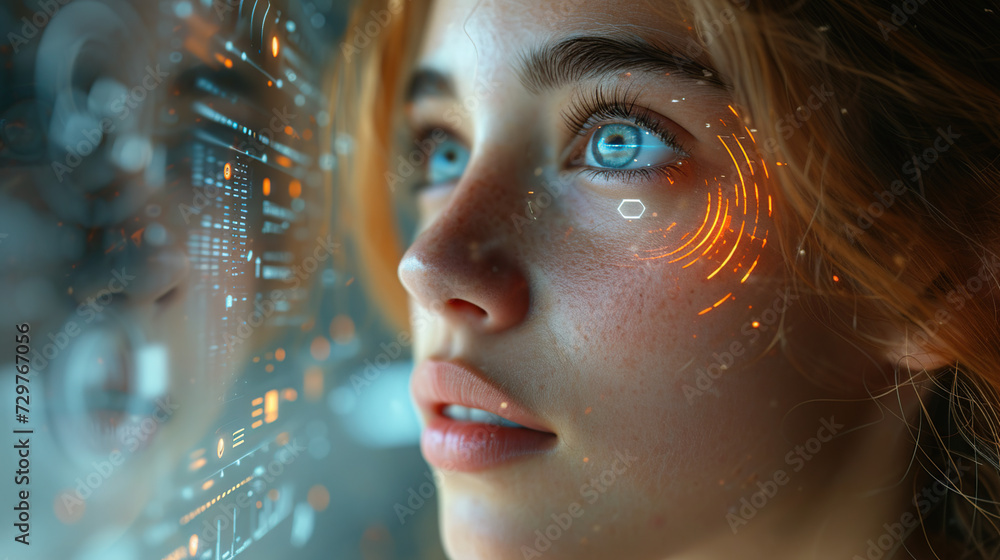 The future of AI and businesswomen Data and cyber connectivity, IOT overlays and technological innovation. The future of AI and businesswomen Data and cyber connectivity, IOT overlays and technological innovation.