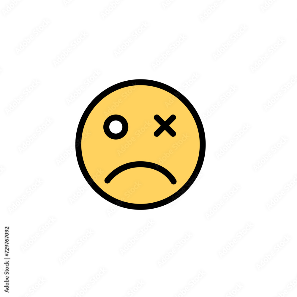 Fototapeta premium Emoji With Expressions High Quality Design Elements