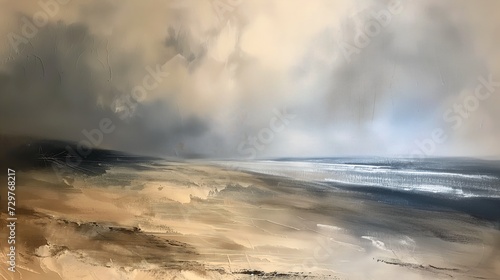 beach large amount sand deep dawn moody tones white grey store sunlight cumulus ridgeway photo