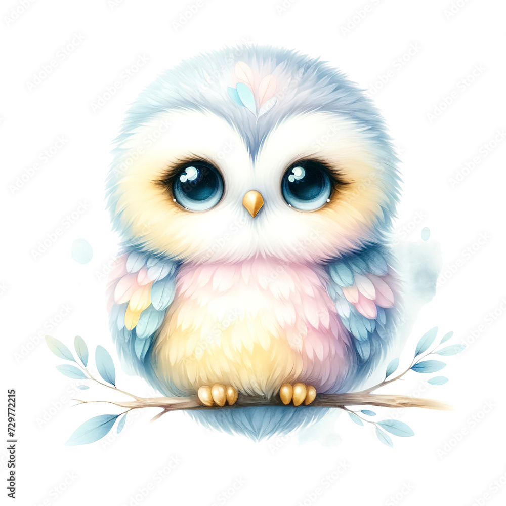 Obraz premium Owl Cartton Style