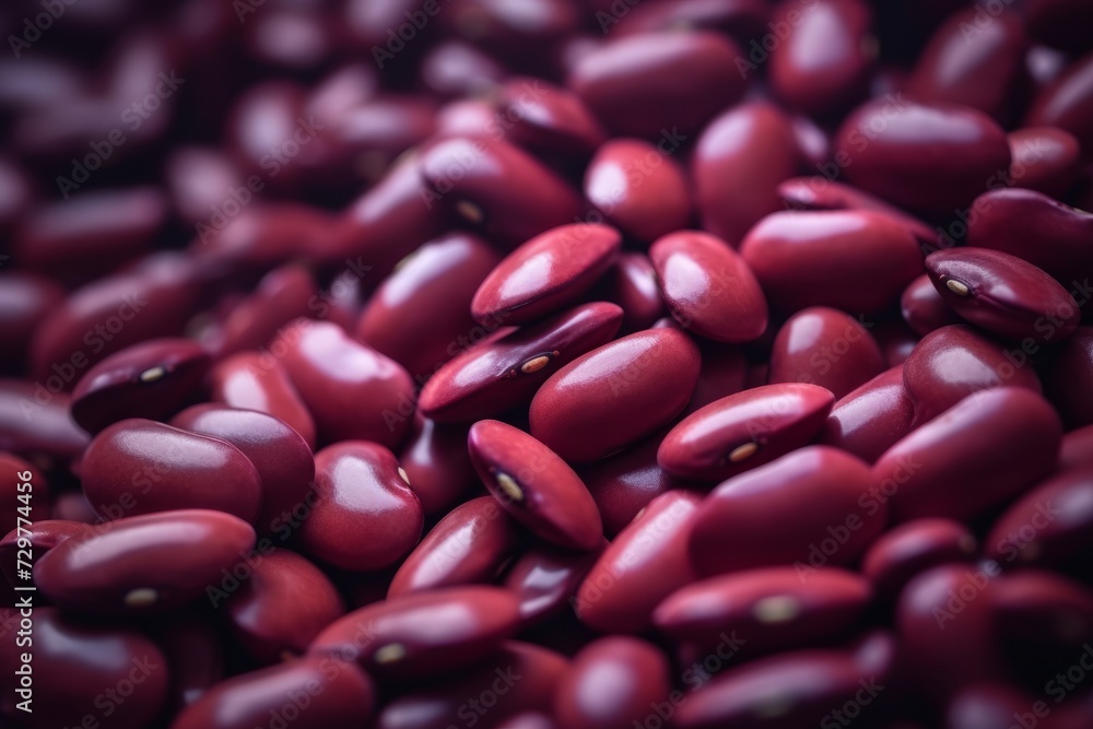 Vegetarian Protein Food Concept. Red Haricot Kidney Beans Texture Vegetarian Protein Food Concept. Red Haricot Kidney Beans Texture