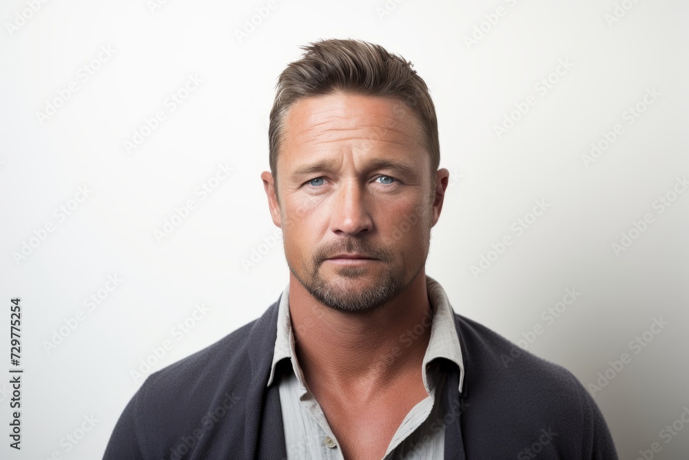 Portrait of a handsome mature man with serious expression on his face. Portrait of a handsome mature man with serious expression on his face.