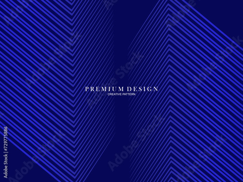 3D modern wave curve abstract presentation background. Luxury line pattern background. Abstract decoration, halftone gradient, 3d Vector illustration. Blue background.