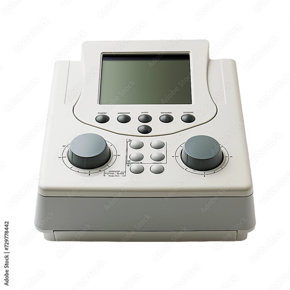Audiometer, transparent background, isolated image, generative AI Audiometer, transparent background, isolated image, generative AI