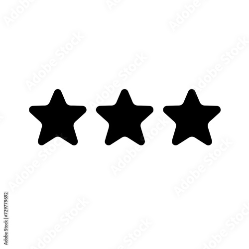 Star Reviews Logo Monochrome Design Style
