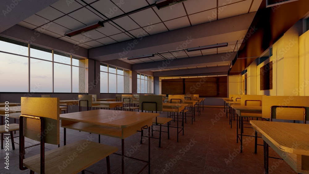classroom in school classroom in school