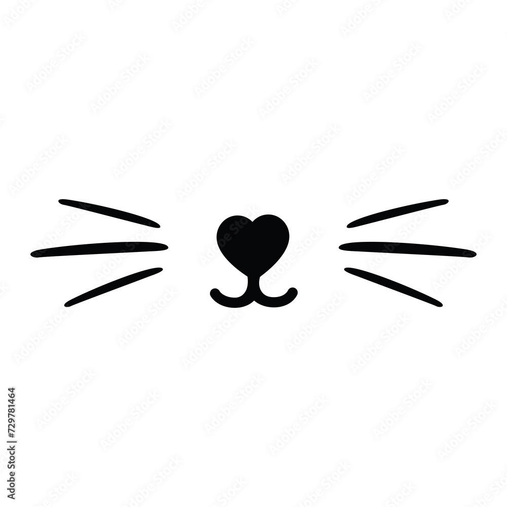 Illustration of cute cat, kitten. Baby, child, cute portrait. Little face, little animal, pet. White character, black graphic. Stickers, wall art, kids room decoration, cutie full face, muzzle Illustration of cute cat, kitten. Baby, child, cute portrait. Little face, little animal, pet. White character, black graphic. Stickers, wall art, kids room decoration, cutie full face, muzzle