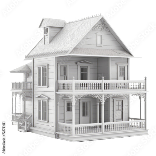 Dollhouse PNG Cutout, Generative AI