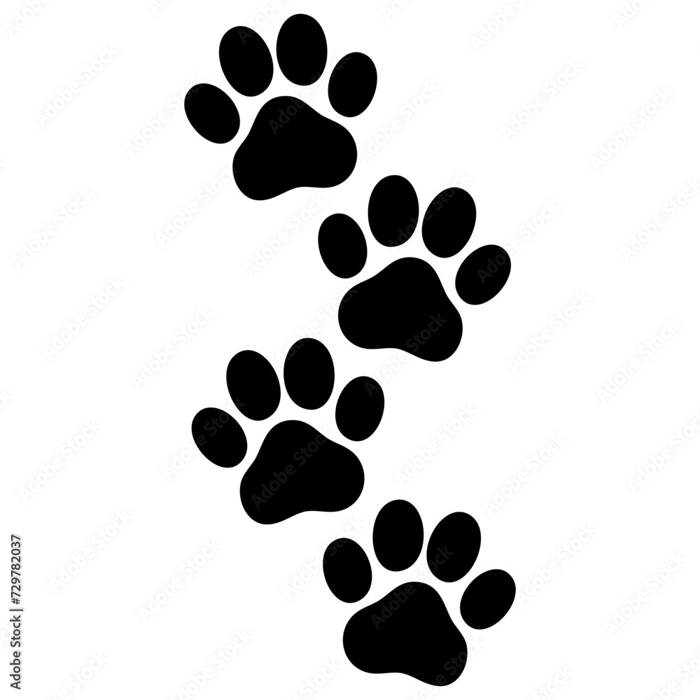 Fototapeta premium Paw Prints