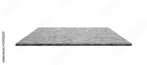 Gray prefabricated concrete panel with rough texture decorative and detail grain isolated on transparent background, illustration