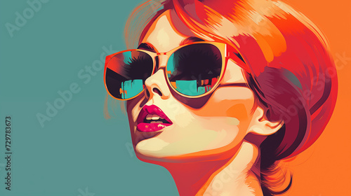 girl with sunglasses fashion