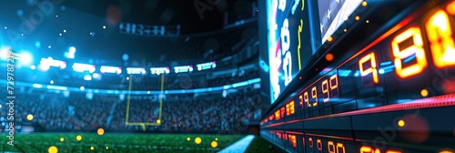 Sports betting and gambling concept with data and charts photo