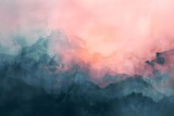 Ethereal abstract landscapes, using digital brush strokes and a pastel color palette, ideal for creative backgrounds, evoking serene and imaginative vistas.