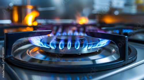 gas stove burner photo