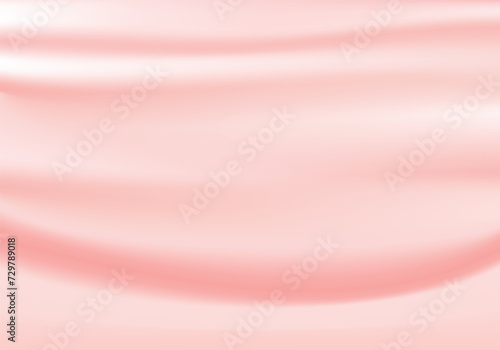 Silk background Design for product advertising for catalog. pink silk background. Pink fabric background. smooth texture vector. illustration EPS 10.