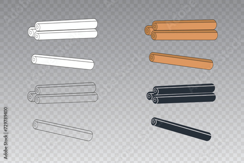 vector illustration of cinnamon in vector
