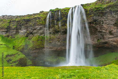 Fototapeta Naklejka Na Ścianę i Meble -  Scenic Icelandic Waterfall No People
