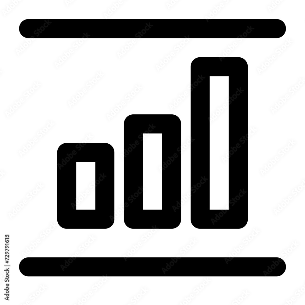 Growing bar graph icon sets Growing bar graph icon sets