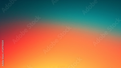 Gradient background from lava orange to deep teal. © Anthony