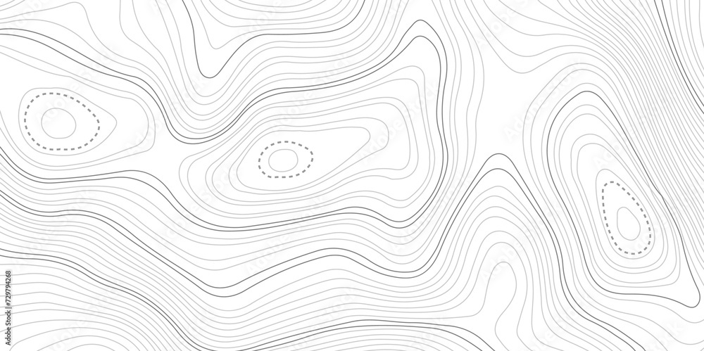 Topographic wave and curve line contour map background. Abstract wavy topographic map and curved lines background. Abstract geographic wave grid line map.