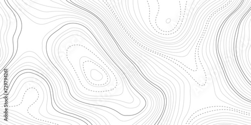 Fotografia Topographic wave and curve line contour map background