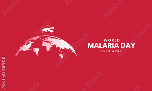 World Malaria Day, Malaria day creative design for social media post. 3D Illustration