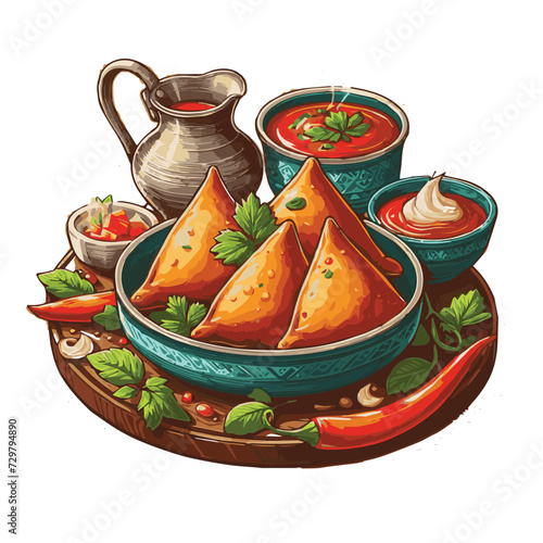 samosas illustration