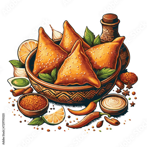 samosas illustration