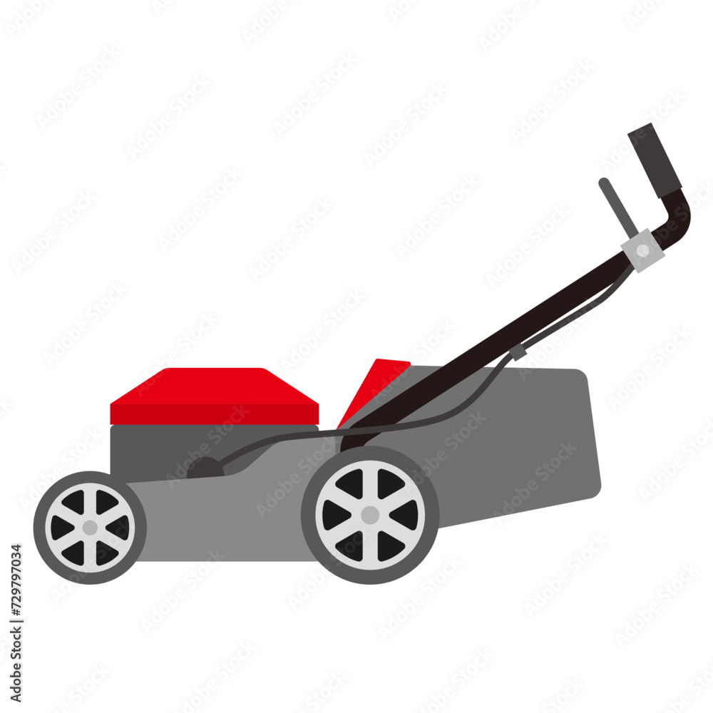 芝刈り機のイラスト