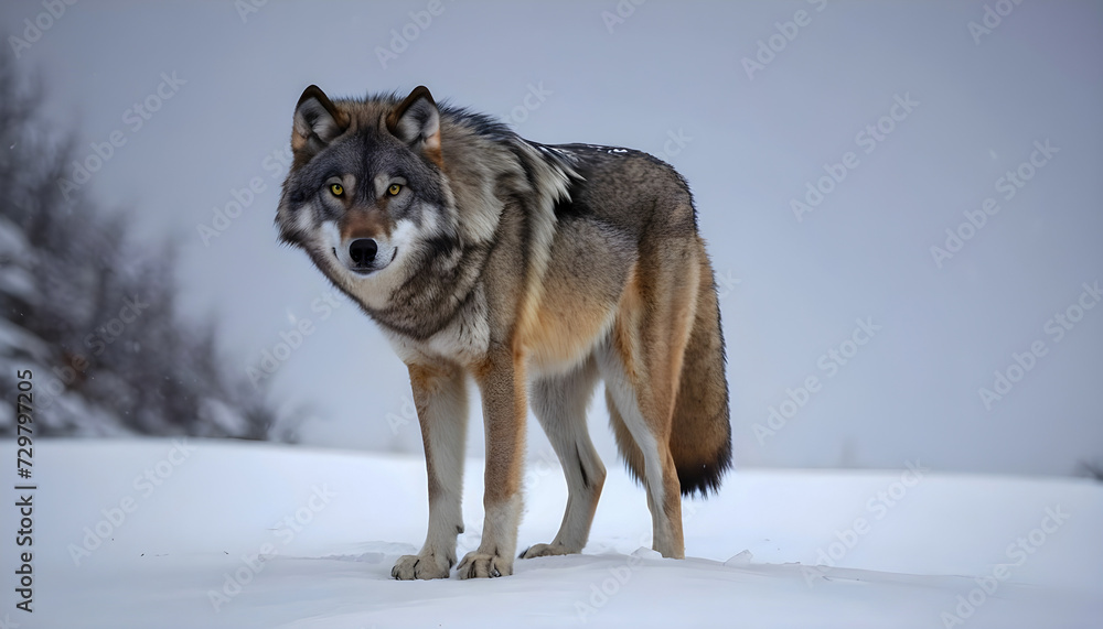Obraz premium wolf in snow