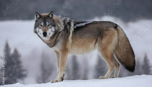 wolf in snow © Ryu