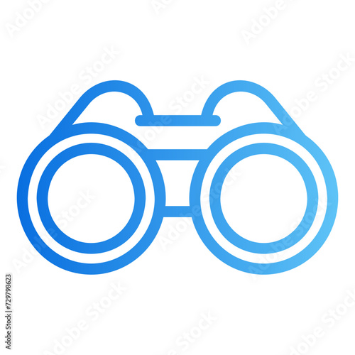 binoculars gradient icon