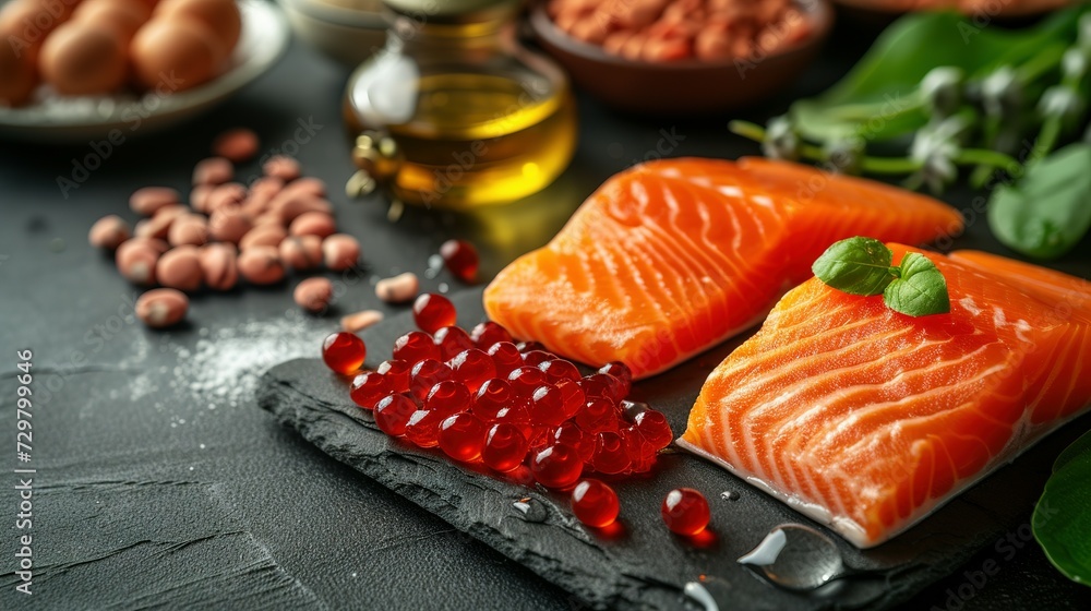 Food rich in astaxanthin with structural chemical formula of